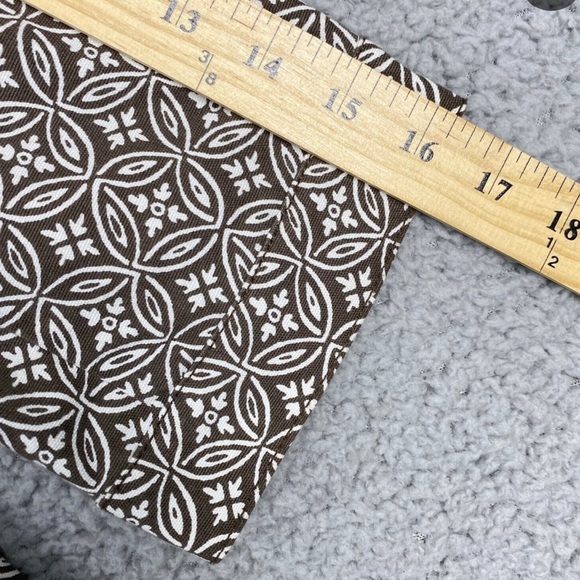 Talbots Cropped Brown Blazer Size 10 circular pattern - Picture 7 of 7